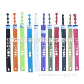 high quality embossing words colorful charms embossed pvc wristband